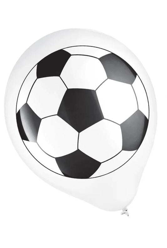 Soccer Ball 12" Latex Balloon With Helium