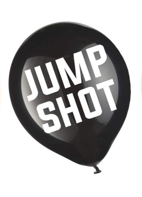 "Jump Shot" Basketball 12" Latex Balloon With Helium