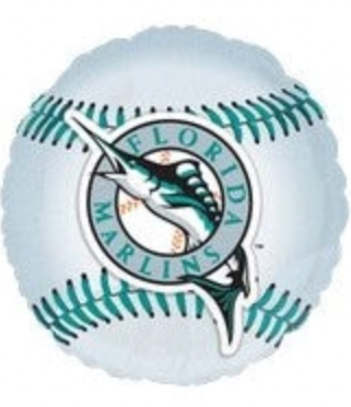 Florida Marlins MLB Vintage Foil Balloon 18" With Helium